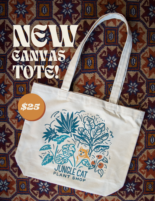 Jungle Cat Canvas Tote (Shipping Available!)