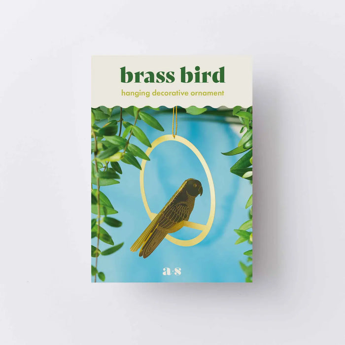 Hanging Mobile Brass Bird Decoration